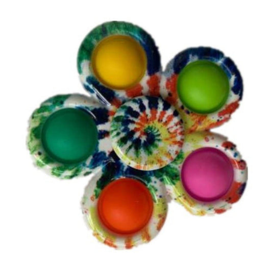 3-Pack Bubble Pop Fidget Spinners – Colorful Sensory Stress Relief Toy