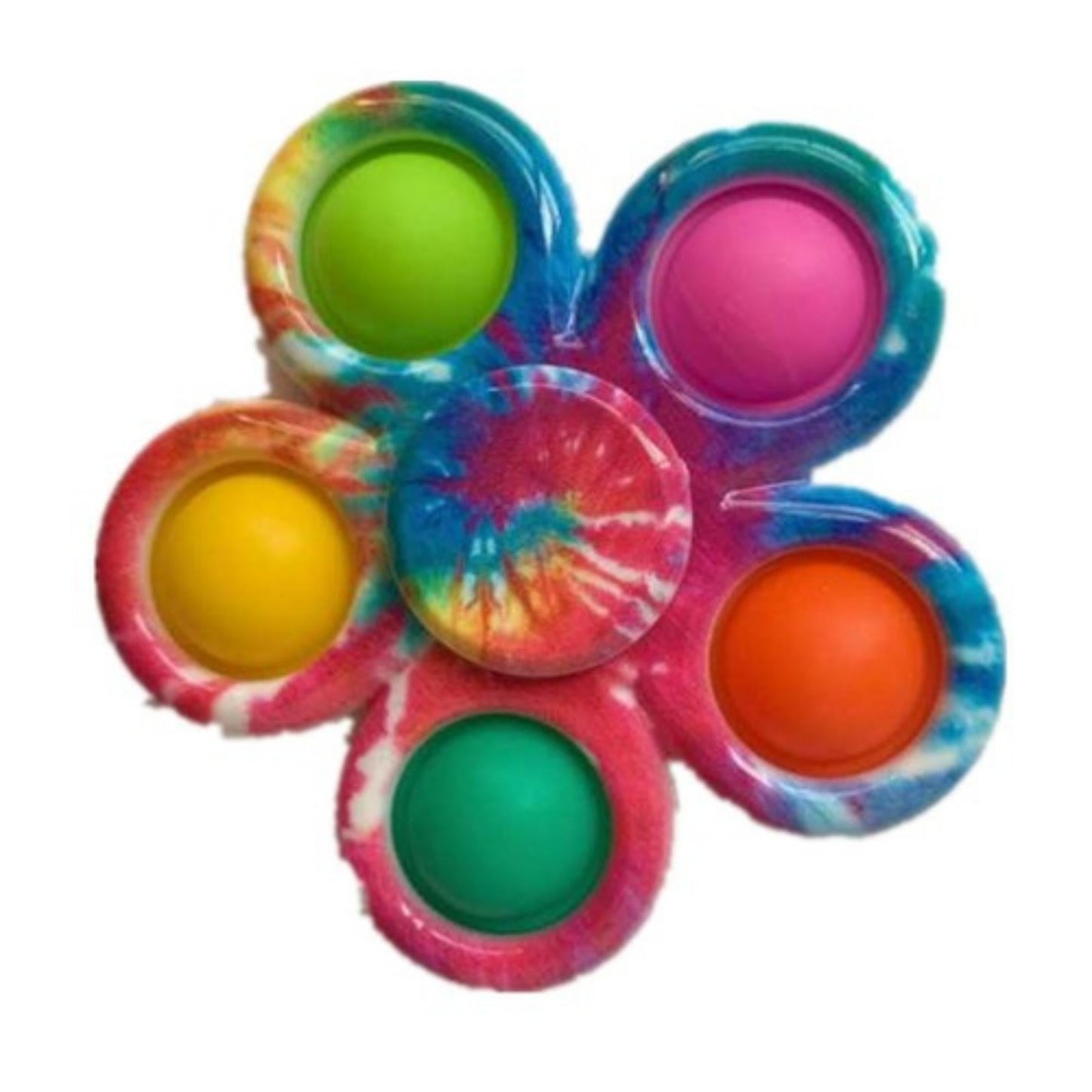 3-Pack Bubble Pop Fidget Spinners – Colorful Sensory Stress Relief Toy